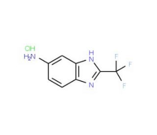 2-Trifluoromethyl-3H-benzoimidazol-5-ylamine hydrochloride - chemical structure image