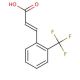 2-(Trifluoromethyl)cinnamic acid (CAS 2062-25-1) - chemical structure image