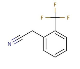 2-(Trifluoromethyl)phenylacetonitrile (CAS 3038-47-9) - chemical structure image