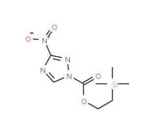 2-(Trimethylsilyl)ethyl 3-Nitro-1H-1,2,4-triazole-1-carboxylate (CAS 1001067-09-9) - chemical structure image