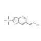 2-(Trimethylsilyl)furo[3,2-b]pyridine-6-carbaldehyde oxime (CAS 1186405-19-5) - chemical structure image