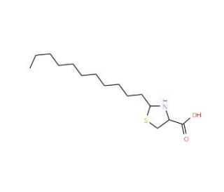 2-undecyl-thiazolidine-4-carboxylic acid (CAS 298186-80-8) - chemical structure image