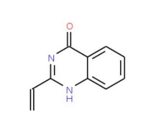 2-Vinyl-4-quinazolinol (CAS 91634-12-7) - chemical structure image