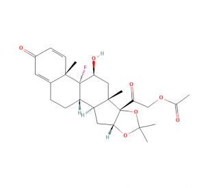 21-(Acetyloxy) Triamcinolone Acetonide (CAS 3870-07-3) - chemical structure image