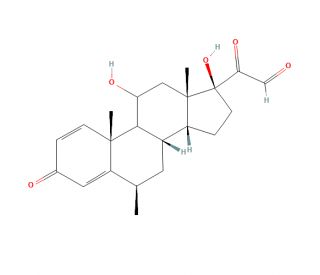 21-Dehydro-6&alpha;-methyl Prednisolone (CAS 58636-50-3) - chemical structure image