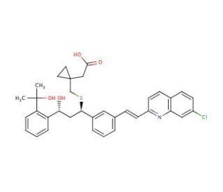 21(S)-Hydroxy Montelukast (CAS 184763-29-9) - chemical structure image
