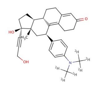22-Hydroxy Mifepristone-d6 - chemical structure image