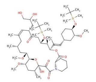 24,32-Bis-O-(tert-butyldimethylsilyl)-37,38-dehydro-37,38-dihydroxy-FK-506 - chemical structure image