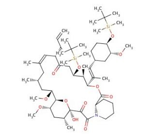 24,32-Bis-O-(tert-butyldimethylsilyl)-FK-506 (CAS 133941-75-0) - chemical structure image