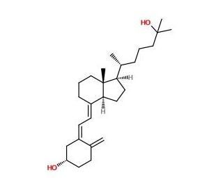 25-Hydroxyvitamin D3 (CAS 19356-17-3) - chemical structure image