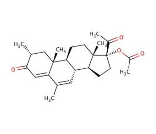 (2&alpha;)-Methyl Megestrol Acetate - chemical structure image