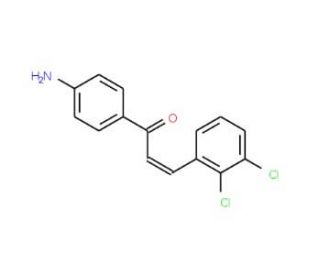 (2E)-1-(4-Aminophenyl)-3-(2,3-dichlorophenyl)prop-2-en-1-one - chemical structure image