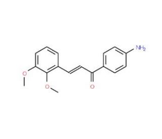 (2E)-1-(4-Aminophenyl)-3-(2,3-dimethoxyphenyl)-prop-2-en-1-one - chemical structure image