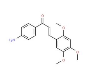 (2E)-1-(4-Aminophenyl)-3-(2,4,5-trimethoxyphenyl)-prop-2-en-1-one - chemical structure image