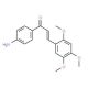 (2E)-1-(4-Aminophenyl)-3-(2,4,5-trimethoxyphenyl)-prop-2-en-1-one - chemical structure image