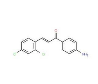 (2E)-1-(4-Aminophenyl)-3-(2,4-dichlorophenyl)prop-2-en-1-one - chemical structure image