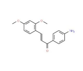 (2E)-1-(4-Aminophenyl)-3-(2,4-dimethoxyphenyl)-prop-2-en-1-one - chemical structure image