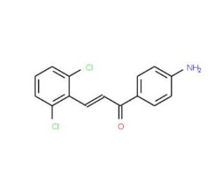 (2E)-1-(4-Aminophenyl)-3-(2,6-dichlorophenyl)prop-2-en-1-one - chemical structure image