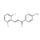 (2E)-1-(4-Aminophenyl)-3-(2,6-dichlorophenyl)prop-2-en-1-one - chemical structure image