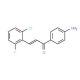 (2E)-1-(4-Aminophenyl)-3-(2-chloro-6-fluorophenyl)prop-2-en-1-one - chemical structure image
