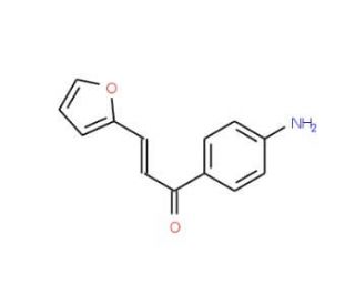 (2E)-1-(4-Aminophenyl)-3-(2-furyl)prop-2-en-1-one (CAS 184774-58-1) - chemical structure image