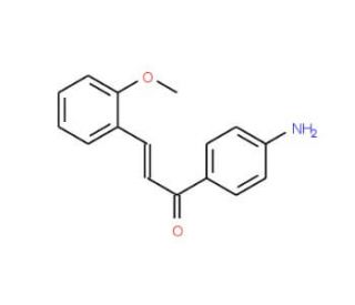 (2E)-1-(4-Aminophenyl)-3-(2-methoxyphenyl)prop-2-en-1-one - chemical structure image