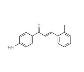(2E)-1-(4-Aminophenyl)-3-(2-methylphenyl)-prop-2-en-1-one - chemical structure image