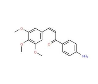 (2E)-1-(4-Aminophenyl)-3-(3,4,5-trimethoxyphenyl)-prop-2-en-1-one - chemical structure image