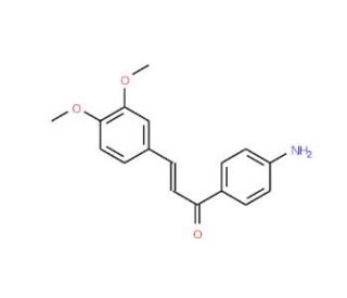 (2E)-1-(4-Aminophenyl)-3-(3,4-dimethoxyphenyl)-prop-2-en-1-one - chemical structure image