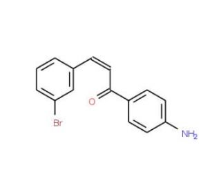 (2E)-1-(4-Aminophenyl)-3-(3-bromophenyl)-prop-2-en-1-one - chemical structure image