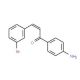 (2E)-1-(4-Aminophenyl)-3-(3-bromophenyl)-prop-2-en-1-one - chemical structure image