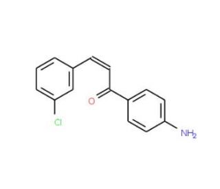 (2E)-1-(4-Aminophenyl)-3-(3-chlorophenyl)prop-2-en-1-one - chemical structure image