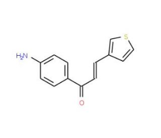 (2E)-1-(4-Aminophenyl)-3-(3-thienyl)-prop-2-en-1-one - chemical structure image