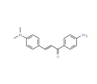 (2E)-1-(4-Aminophenyl)-3-[4-(dimethylamino)phenyl]prop-2-en-1-one - chemical structure image