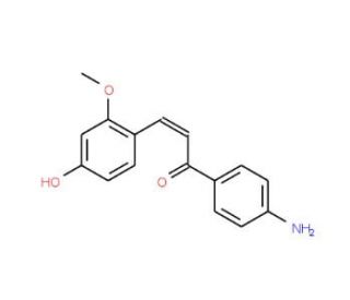 (2E)-1-(4-Aminophenyl)-3-(4-hydroxy-2-methoxyphenyl)prop-2-en-1-one - chemical structure image