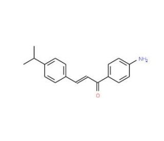 (2E)-1-(4-Aminophenyl)-3-(4-isopropylphenyl)prop-2-en-1-one - chemical structure image