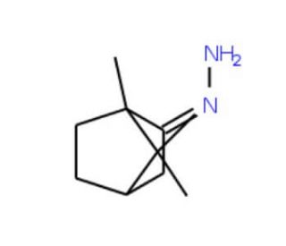 (2E)-1,7,7-trimethylbicyclo[2.2.1]heptan-2-one hydrazone - chemical structure image