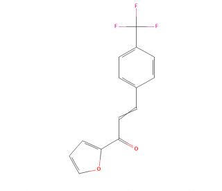 (2E)-1-(Fur-2-yl)-3-[4-(trifluoromethyl)phenyl]prop-2-en-1-one (CAS 680215-11-6) - chemical structure image