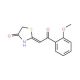 (2E)-2-[2-(2-methoxyphenyl)-2-oxoethylidene]-1,3-thiazolidin-4-one - chemical structure image