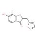 (2E)-2-(2-furylmethylene)-6-hydroxy-7-methyl-1-benzofuran-3(2H)-one - chemical structure image