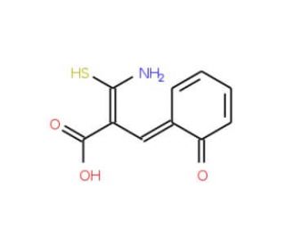 (2E)-2-(aminocarbonothioyl)-3-(2-hydroxyphenyl)acrylic acid - chemical structure image