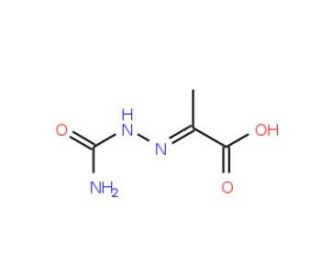 (2E)-2-[(Aminocarbonyl)hydrazono]propanoic acid (CAS 2704-30-5) - chemical structure image
