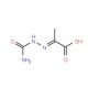 (2E)-2-[(Aminocarbonyl)hydrazono]propanoic acid (CAS 2704-30-5) - chemical structure image