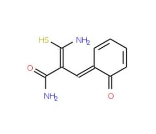 (2E)-2-carbamothioyl-3-(2-hydroxyphenyl)prop-2-enamide - chemical structure image