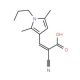 (2E)-2-cyano-3-(2,5-dimethyl-1-propyl-1H-pyrrol-3-yl)acrylic acid - chemical structure image