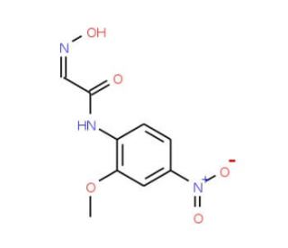 (2E)-2-(hydroxyimino)-N-(2-methoxy-4-nitrophenyl)acetamide (CAS 67303-27-9) - chemical structure image