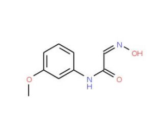 (2E)-2-(hydroxyimino)-N-(3-methoxyphenyl)acetamide (CAS 6966-87-6) - chemical structure image