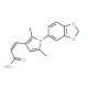 (2E)-3-[1-(1,3-benzodioxol-5-yl)-2,5-dimethyl-1H-pyrrol-3-yl]acrylic acid - chemical structure image