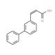 (2E)-3-(1,1′-biphenyl-3-yl)acrylic acid - chemical structure image