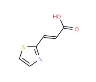 (2E)-3-(1,3-thiazol-2-yl)prop-2-enoic acid - chemical structure image